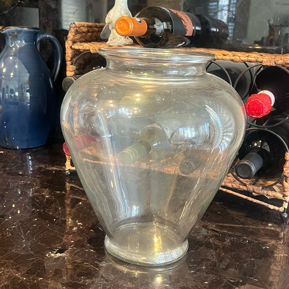 Transparent Glass Vase for Home Decor